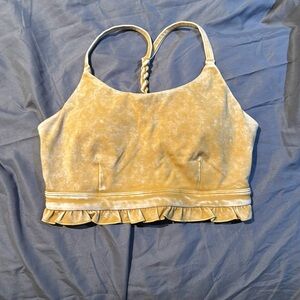 Cute ruffled sports bra